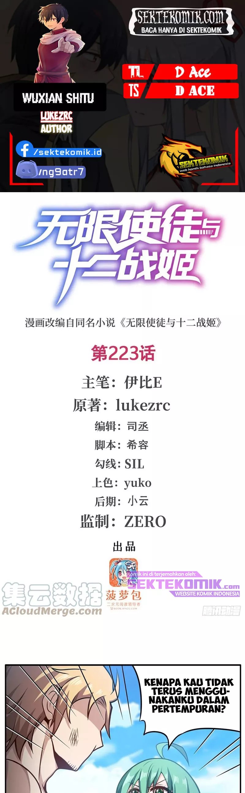 Wuxian Shitu Yu Shier Zhan Ji (Infinite Apostles and Twelve War Girls) Chapter 223 Bahasa Indonesia